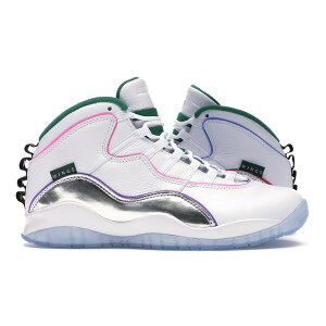 Jordan �W���[�_�� �����Y �X�j�[�J�[ �yJordan 10 Retro Wings�z �T�C�Y US_8.5(26.5cm) White/Clover-Chrome-Black