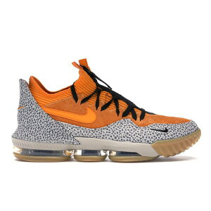 Nike �i�C�L �����Y �X�j�[�J�[ �yNike LeBron 16 Low atmos Safari�z �T�C�Y US_11.5(29.5cm) Kumquat/Starfish-Black-String-Galactic Jade