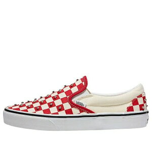 Vans �o���Y �����Y �X�j�[�J�[ �yVans Classic Slip-On Checkerboard 'Racing Red White' VN000D6YIZQ�z �T�C�Y US_7.5(25.5cm)