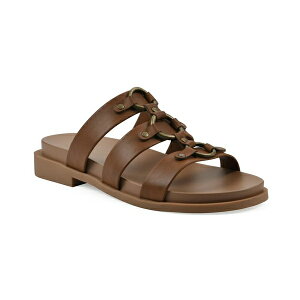 zCg}Ee fB[X T_ V[Y Women's Koala Slip-On Flat Sandals Dark Tan Smooth