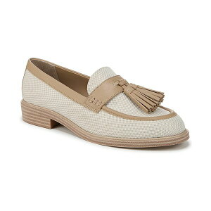 tRTg fB[X Xb|E[t@[ V[Y Women's Carolyn Low Profile Tassel Loafers Beige Canvas/Faux Leather