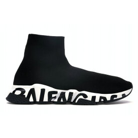 Balenciaga バレンシアガ メンズ スニーカー 【Balenciaga Speed Graffiti Trainers】 サイズ EU_45(30.0cm) Black White