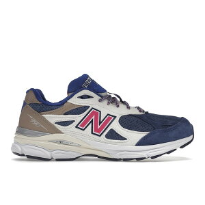 New Balance �j���[�o�����X �����Y �X�j�[�J�[ �yNew Balance 990v3 Kith Daytona (without Socks)�z �T�C�Y US_7.5(25.5cm) Tan/Navy/Pink