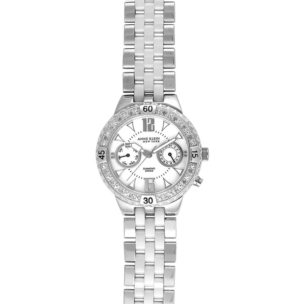 アンクライン レディース アクセサリー 腕時計 White Diamond Watch 代引き手数料無料 York New 全商品無料サイズ交換 卸し売り購入