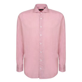 ラルディーニ メンズ シャツ トップス Pink Cotton Shirt Pink