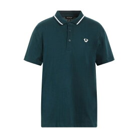 【送料無料】 トゥルーレリジョン メンズ Tシャツ トップス Polo shirts Green