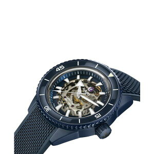 ���h �����Y �r���v �A�N�Z�T���[ Men's Swiss Automatic Captain Cook Navy Blue Rubber Strap Watch 43mm No Color