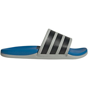 adidas �A�f�B�_�X �����Y �X�j�[�J�[ �yadidas Adilette Comfort 2.0 Slides Grey Two Black Ray Blue�z �T�C�Y US_6(24.0cm) Grey Two/Core Black/Ray Blue