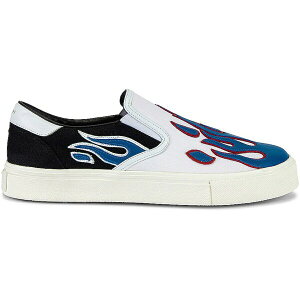 AMIRI �A�~�� �����Y �X�j�[�J�[ �yAMIRI Flame Slip On Black/Blue�z �T�C�Y EU_41(26.0cm) Black/ White / Blue
