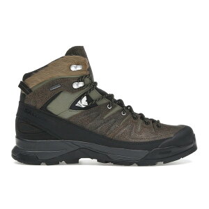 Salomon �T������ �����Y �X�j�[�J�[ �ySalomon X-ALP Mid Distressed Leather GTX Dark Earth Black�z �T�C�Y US_M_4 Dark Earth/Black/Deep Lichen Green