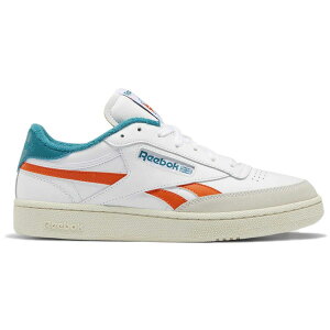 Reebok ���[�{�b�N �����Y �X�j�[�J�[ �yReebok Club C Revenge White Seaport Teal�z �T�C�Y US_11.5(29.5cm) Footwear White/Pump Orange/Seaport Teal