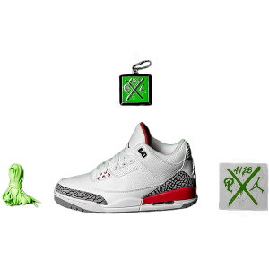 Jordan �W���[�_�� �����Y �X�j�[�J�[ �yJordan 3 Retro Hall of Fame (Sneaker Politics Special Release)�z �T�C�Y US_10(28.0cm) White/Fire Red-Cement Grey-Black
