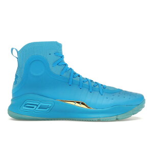 Under Armour �A���_�[�A�[�}�[ �����Y �X�j�[�J�[ �yUnder Armour Curry 4 Retro Flooded�z �T�C�Y US_12(30.0cm) Capri/Metallic Gold