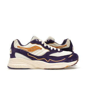 Saucony �T�b�J�j�[ �����Y �X�j�[�J�[ �ySaucony 3D Grid Hurricane Claima Claim a Seat Portland�z �T�C�Y US_11.5(29.5cm) Purple/Cream