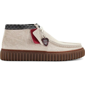 Clarks �N���[�N�X �����Y �X�j�[�J�[ �yClarks Originals Torhill Hi Stranger Things Hellfire Club Off White�z �T�C�Y US_8.5(26.5cm) Off White