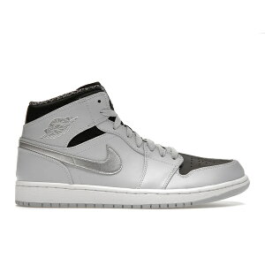 Jordan W[_ Y Xj[J[ yJordan 1 Mid Pure Platinum Metallic Silverz TCY US_9(27.0cm) Pure Platinum/White-Metallic Silver-Black