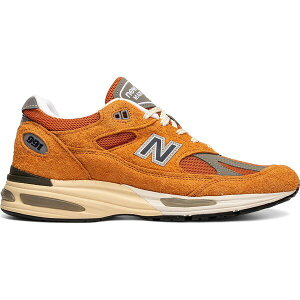 New Balance �j���[�o�����X �����Y �X�j�[�J�[ �yNew Balance 991v2 MiUK Gold Earth�z �T�C�Y US_5.5(23.5cm) Gold Earth
