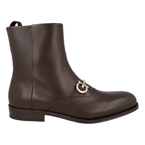 Ferragamo tFK Y Xj[J[ yFerragamo Geremia Gancini Ankle Boots Brownz TCY US_7.5(25.5cm) Brown