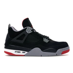Jordan �W���[�_�� �����Y �X�j�[�J�[ �yJordan 4 Retro Black Cement (2012)�z �T�C�Y US_7.5(25.5cm) Black/Fire Red-Cement Grey