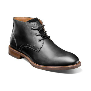 t[VC Y u[c V[Y Men's Lodge 3-Eye Chukka Boots Black