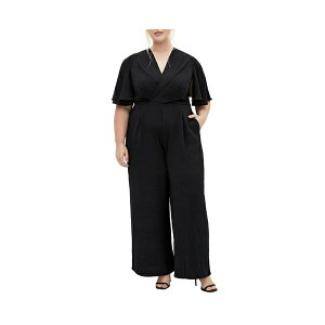 VeB[VbN fB[X s[X gbvX Plus Size Braelynn Jumpsuit Black