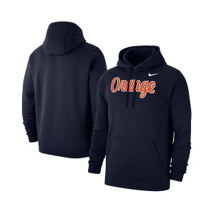 ナイキ メンズ パーカー・スウェットシャツ アウター Men's Navy Syracuse Orange Script Club Pullover Hoodie Navy