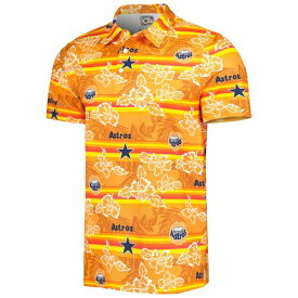 レインスプーナー メンズ ポロシャツ トップス Houston Astros Reyn Spooner Cooperstown Collection Puamana Print Polo Orange