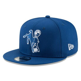 ニューエラ メンズ 帽子 アクセサリー Indianapolis Colts New Era Throwback 9FIFTY Adjustable Snapback Hat Royal