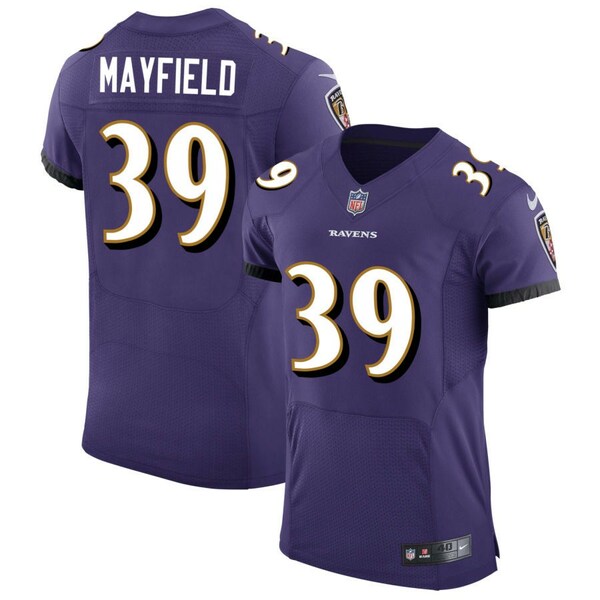 ナイキ メンズ ユニフォーム トップス Baltimore Ravens Nike Speed Machine Custom Elite Jersey Purple