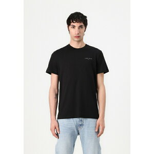 g~[qtBK[ Y T_ V[Y LINEAR CHEST TEE - Basic T-shirt - black