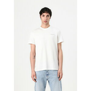 g~[qtBK[ Y T_ V[Y LINEAR CHEST TEE - Basic T-shirt - ecru
