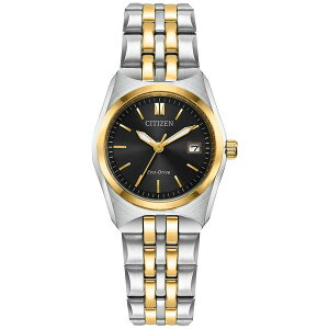 V`Y fB[X uXbgEoOEANbg ANZT[ Eco-Drive Women's Corso Two-Tone Stainless Steel Bracelet Watch 28mm Two-tone