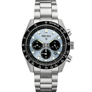 ZCR[ fB[X uXbgEoOEANbg ANZT[ Men's Chronograph Solar Prospex Speedtimer Stainless Steel Bracelet Watch 41mm Silver