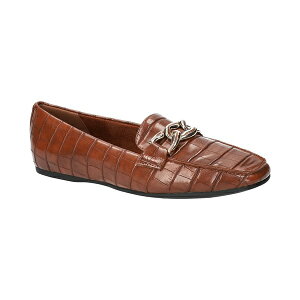 C[W[Xg[g fB[X Xb|E[t@[ V[Y Women's Femi Square-Toe Slip-On Flats Tan Croco