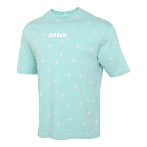 Air Jordan W[_ Y Xj[J[ yMen's Air Jordan Logo Sports Round Neck Short Sleeve Light Blue T-Shirt CZ5186-382z TCY US_M_L