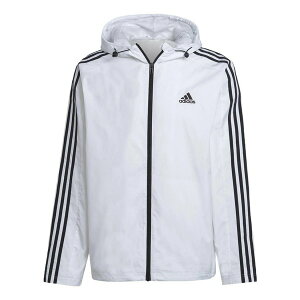 adidas AfB_X Y Xj[J[ yadidas Essentials 3-Stripes Woven Windbreaker Jacket 'White' IB0382z TCY US_M_L