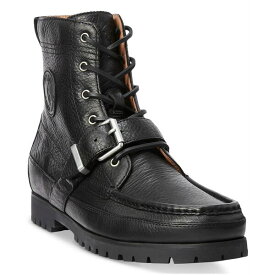 ラルフローレン メンズ ブーツ シューズ Men's Ranger Tumbled Leather Boot Black