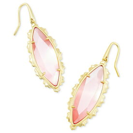 ケンドラスコット レディース ピアス＆イヤリング アクセサリー 14K Abalone Marquise Drop Earrings (Also in Mother of Pearl & Pink Cat's Eye Glass) Luster Plated Pink Cats Eye Glass