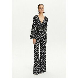 ノクチューン レディース カジュアルパンツ ボトムス Women's Printed V-Neck Belted Jumpsuit Multi-colored