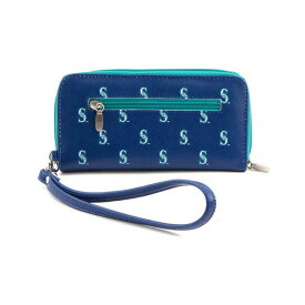 エーグルウィング レディース 財布 アクセサリー Women's Seattle Mariners Zip-Around Wristlet Wallet Blue