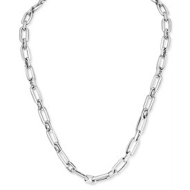 エフィー コレクション レディース ネックレス・チョーカー・ペンダントトップ アクセサリー EFFY&reg; Men's Large Oval Link 22" Chain Necklace in Sterling Silver Silver