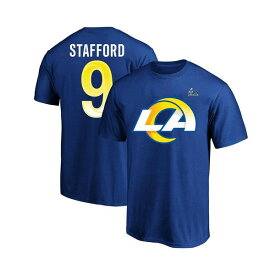 ファナティクス メンズ Tシャツ トップス Men's Branded Matthew Stafford Royal Los Angeles Rams Super Bowl LVI Big Tall Name Number T-shirt Royal