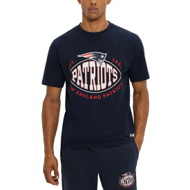 ヒューゴボス メンズ Tシャツ トップス Men's BOSS x NFL T-shirt Dark Blue