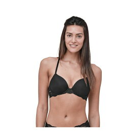 スカーレットブルー レディース Tシャツ トップス Women's Goddess Multi-Way T-Shirt Bra Black