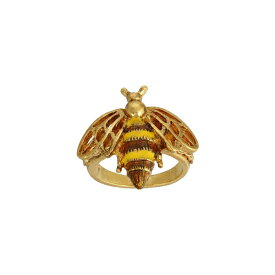 2028 レディース リング アクセサリー Enamel Yellow and Brown Bee Ring Size 9 Yellow Size 9