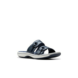 N[NX fB[X T_ V[Y Cloudsteppers Women's Breeze Maye Slip-On Sandals Navy
