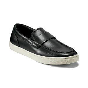 bN|[g Y Xb|E[t@[ V[Y Men's Reller Casual Slip-On Flat Loafers Black leather