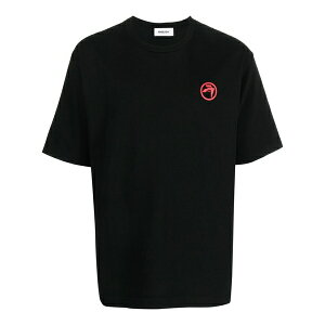 �A���u�b�V�� �����Y T�V���c �g�b�v�X Records-print cotton t-shirt Black