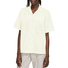 ナイキ レディース シャツ トップス Nike Women's Sportswear Everyday Modern Woven Short-Sleeve Shirt Sail