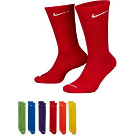 ナイキ メンズ 靴下 アンダーウェア Nike Dri-FIT Everyday Plus Cushioned Training Crew Socks - 6 Pack Multi Color